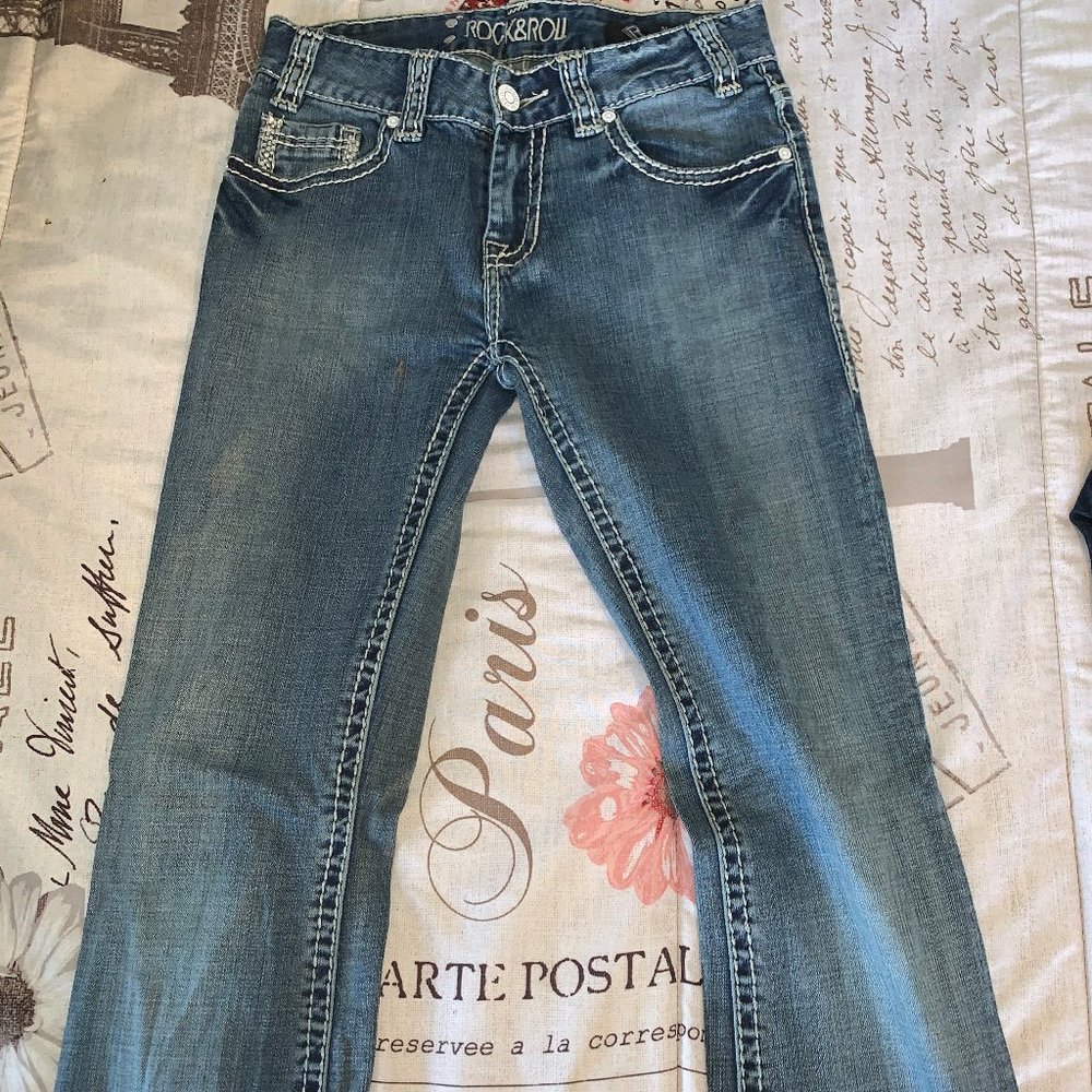 Size 26x34 - Rock&Roll Bling BootCut Jeans